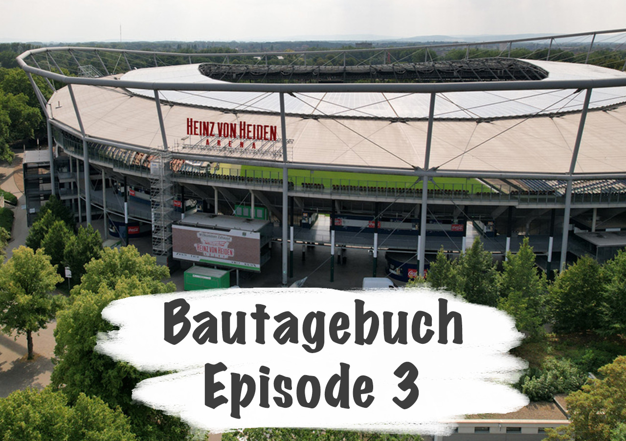 Bautagebuch Episode 3 – Luftbild der Heinz von Heiden Arena in Hannover