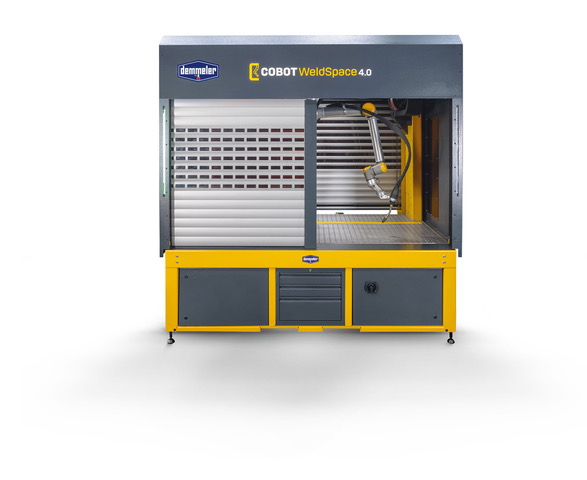 COBOT WeldSpace 4.0 mit geöffnetem Arbeitsraum