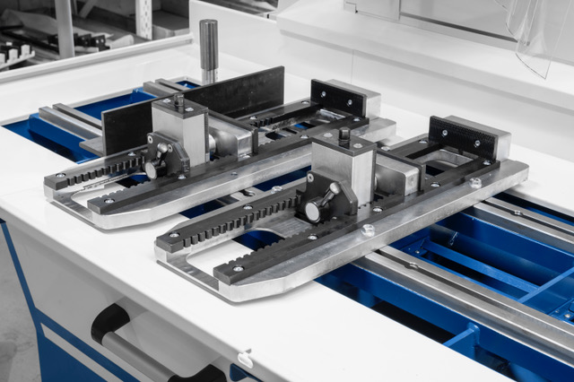 Spannvorrichtung der CNC-Koordinatenbohranlage KBA 40