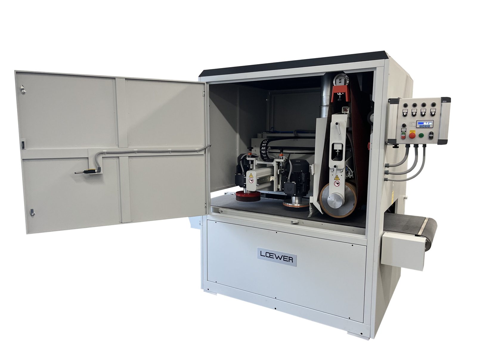 LOEWER BeltMaster 600 mit geöffneter Haube