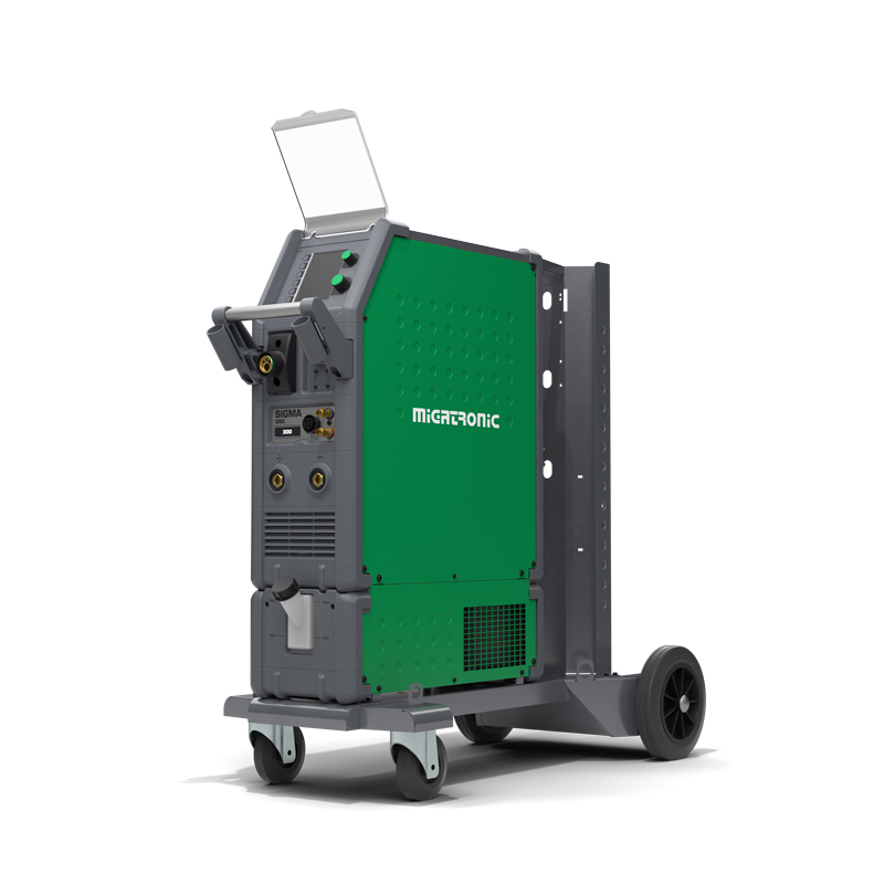 Schweißgerät Migatronic PL 350, Seitenansicht