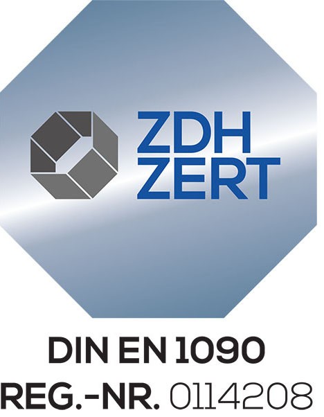 ZDH-ZERT Siegel DIN EN 1090, Reg.-Nr. 0114208